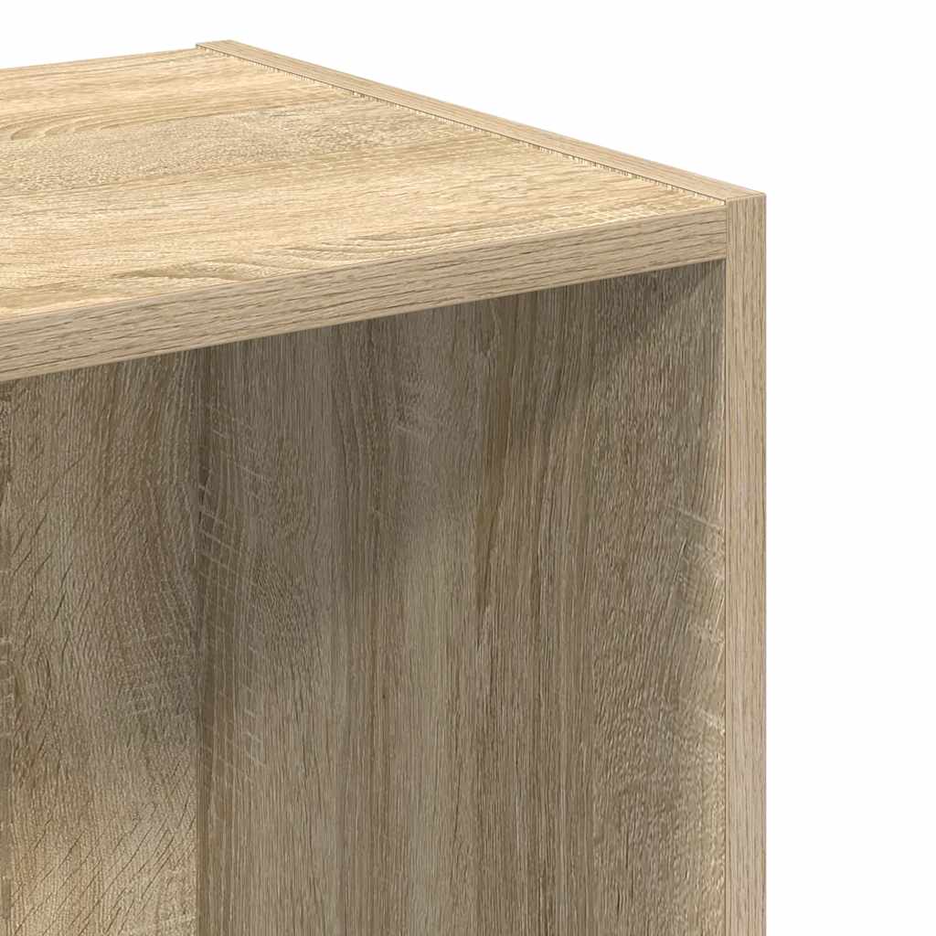 Bokhylle sonoma eik 40x30x152 cm konstruert tre