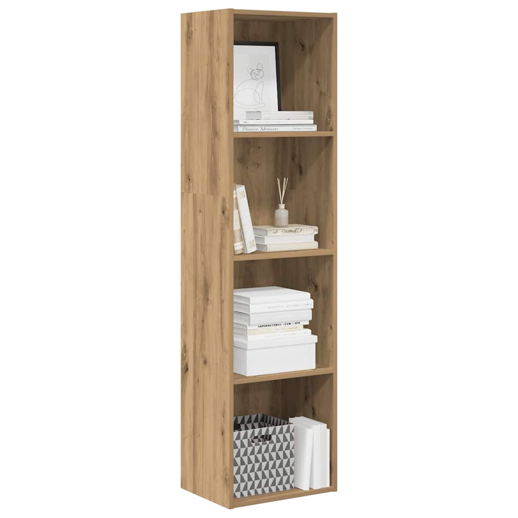 Bokhylle artisan eik 40x30x152 cm konstruert tre