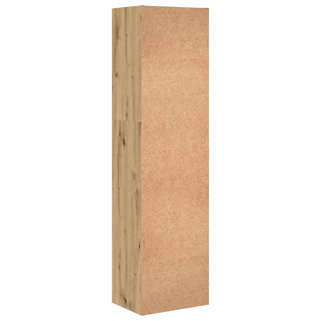 Bokhylle artisan eik 40x30x152 cm konstruert tre