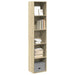 Bokhylle sonoma eik 40x30x189 cm konstruert tre