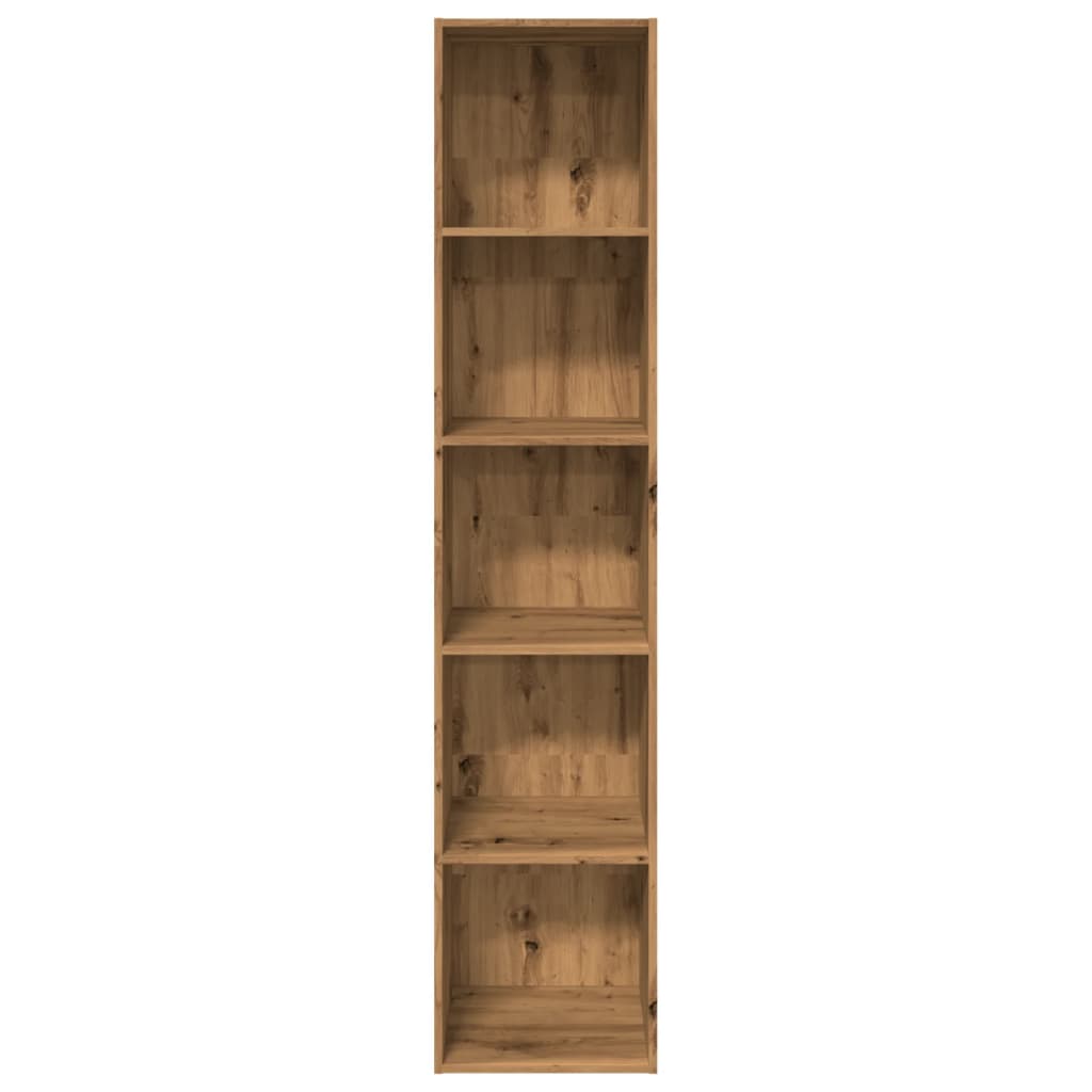 Bokhylle artisan eik 40x30x189 cm konstruert tre