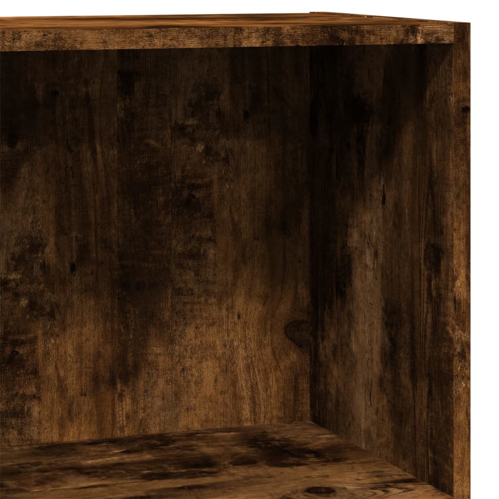 Bokhylle røkt eik 60x30x77 cm konstruert tre