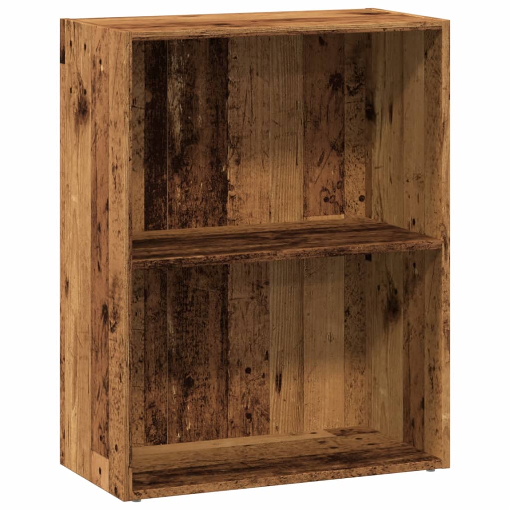 Bokhylle gammelt tre 60x30x77 cm konstruert tre