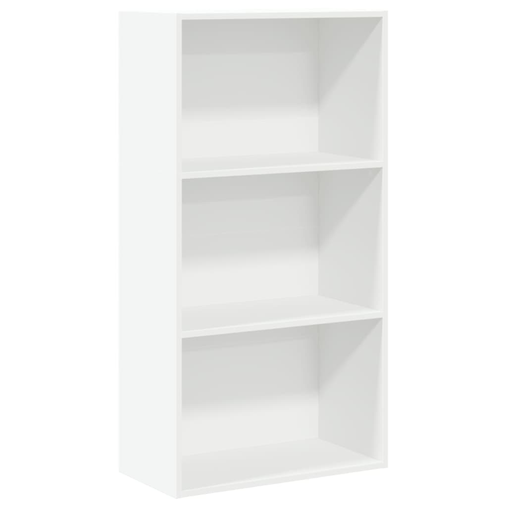 Bokhylle hvit 60x30x114 cm konstruert tre