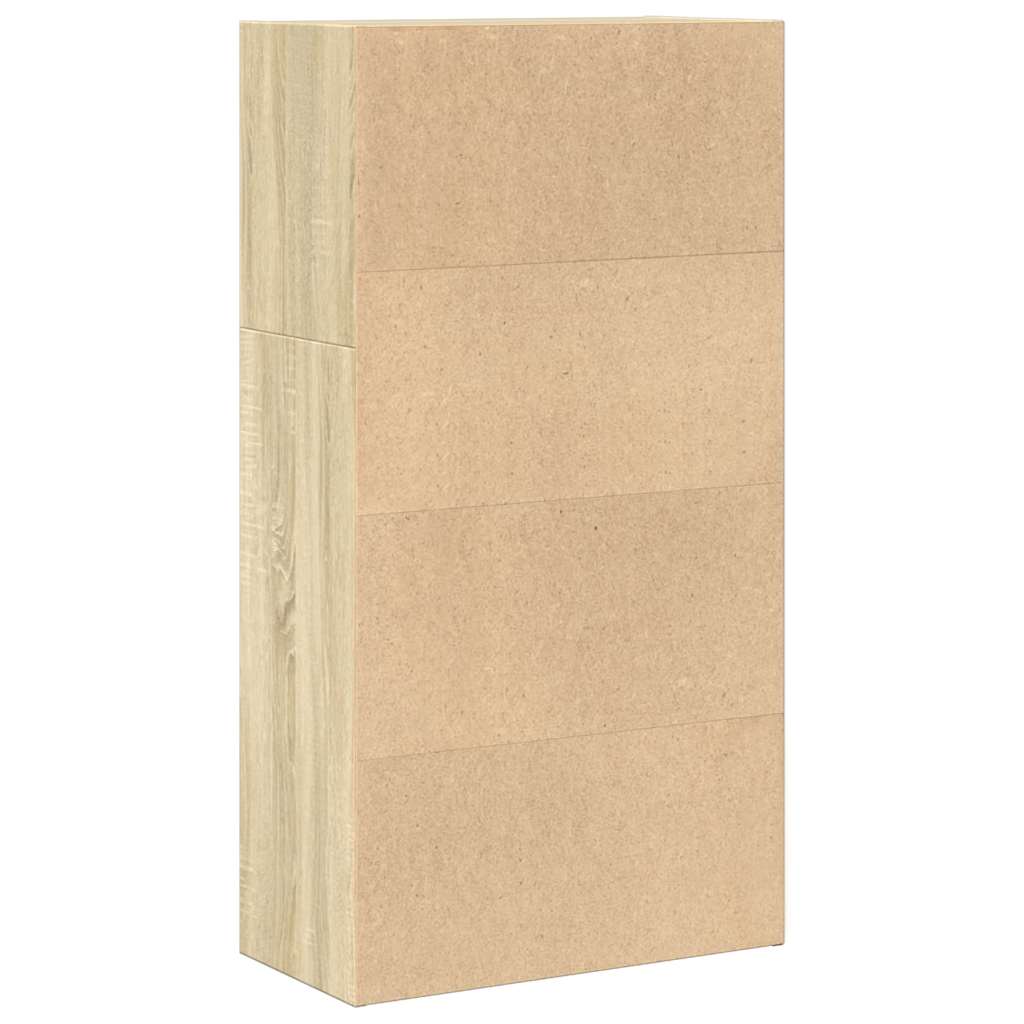 Bokhylle sonoma eik 60x30x114 cm konstruert tre
