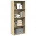 Bokhylle sonoma eik 60x30x152 cm konstruert tre