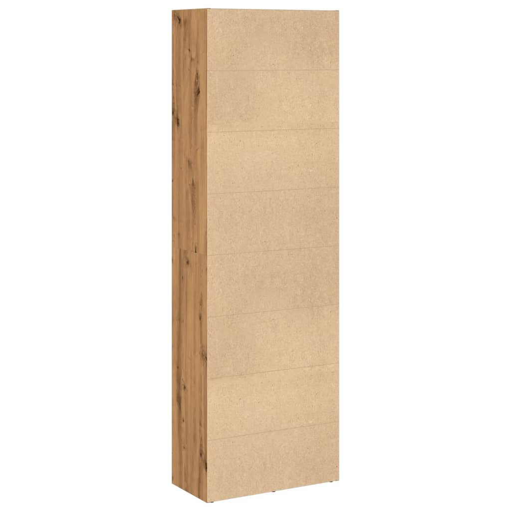 Bokhylle artisan eik 60x30x189 cm konstruert tre