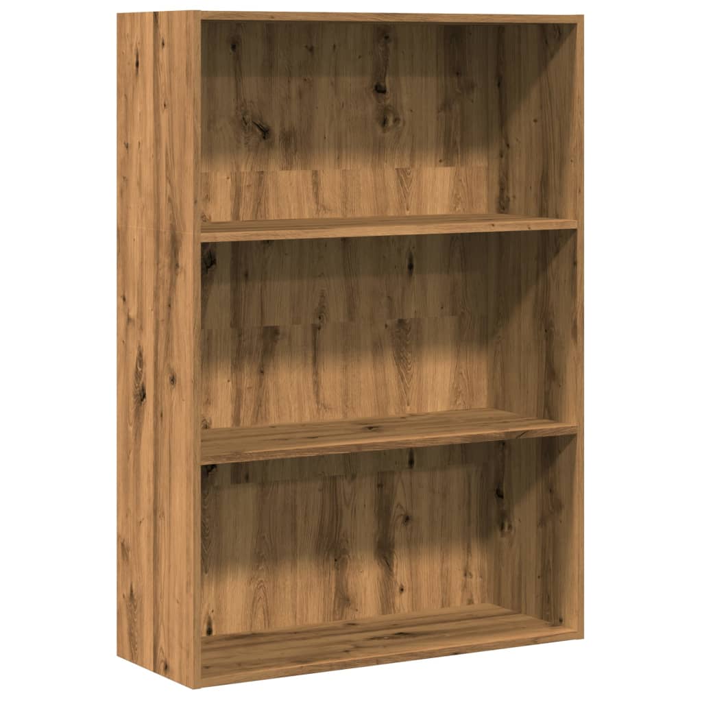 Bokhylle artisan eik 80x30x114 cm konstruert tre