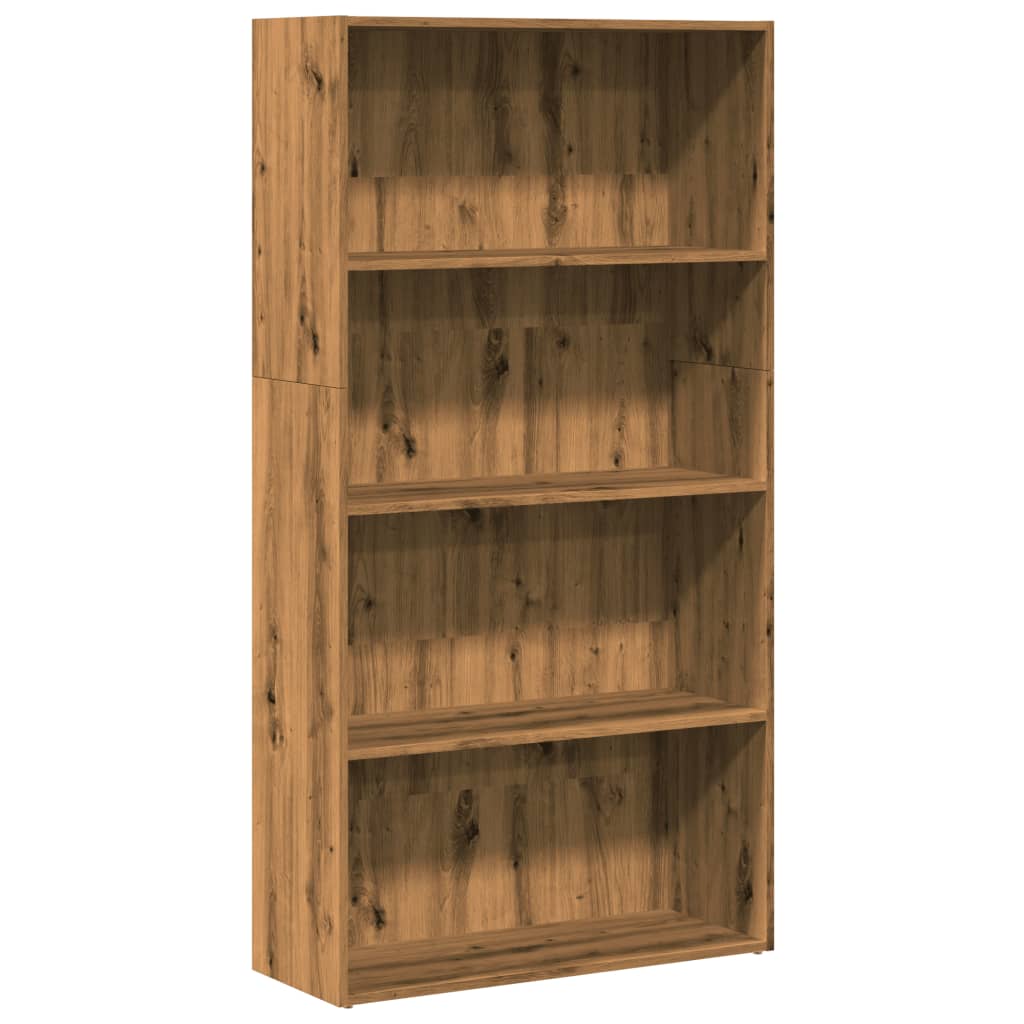 Bokhylle artisan eik 80x30x152 cm konstruert tre
