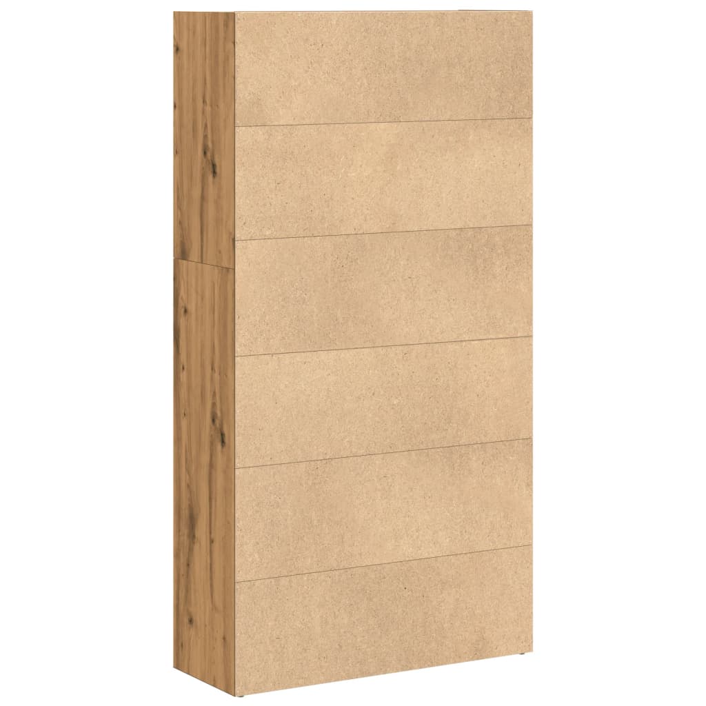 Bokhylle artisan eik 80x30x152 cm konstruert tre