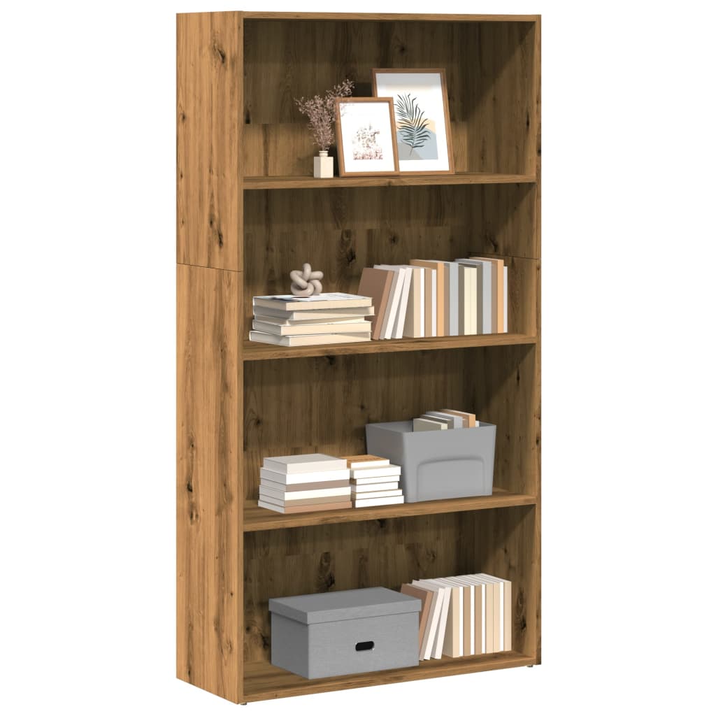 Bokhylle artisan eik 80x30x152 cm konstruert tre