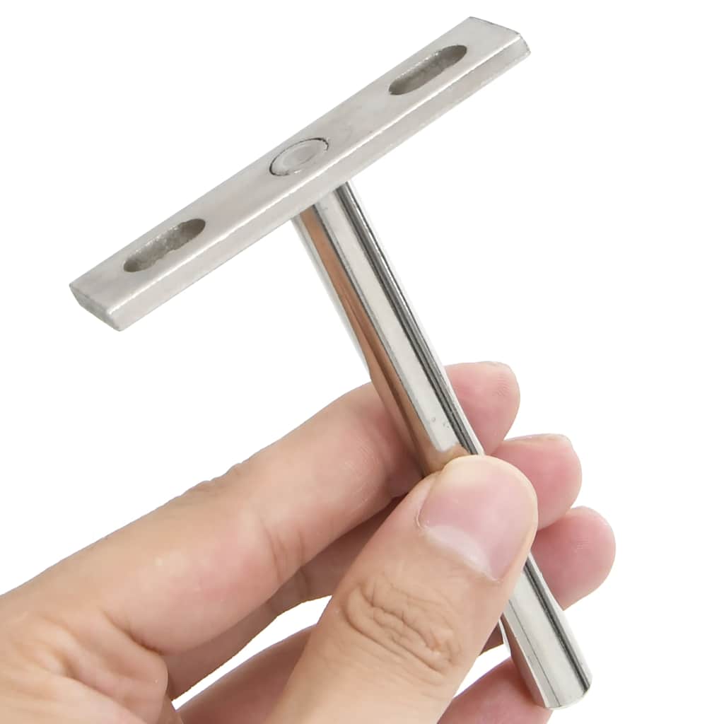 Flytende hyllebraketter 12stk usynlig Ø10x100 mm karbonstål vidaXL