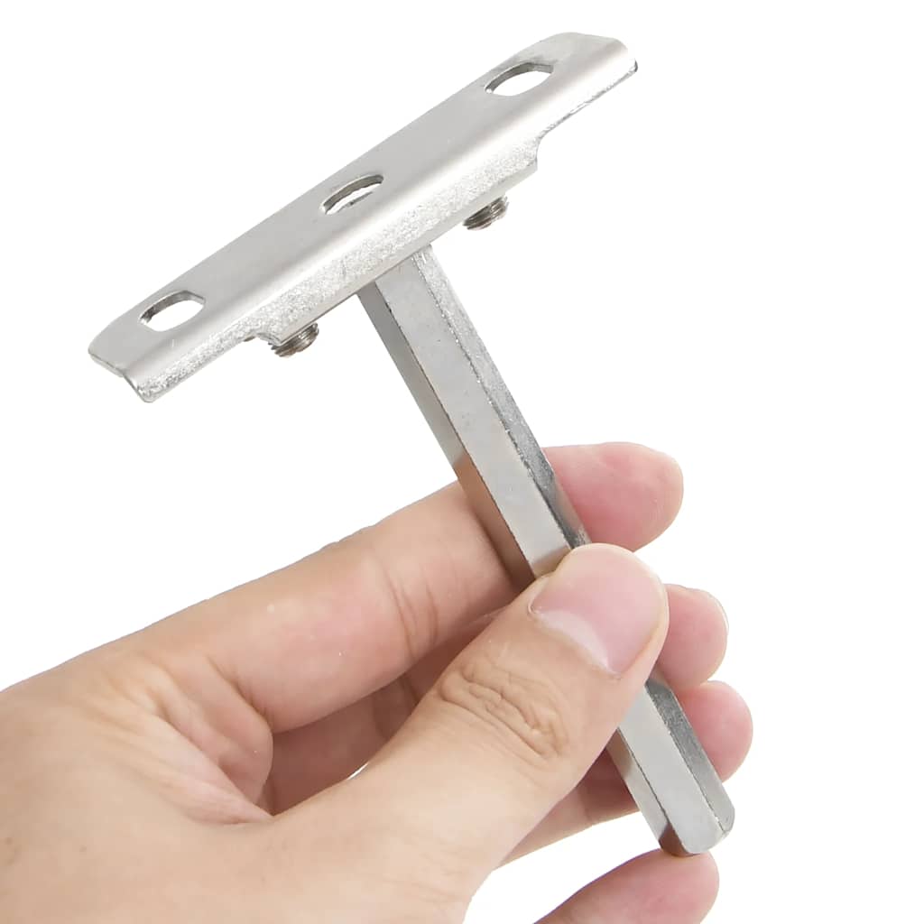 Flytende hyllebraketter 12stk usynlig Ø12x100 mm karbonstål vidaXL