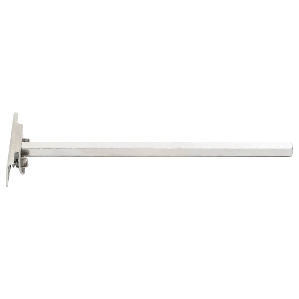 Flytende hyllebraketter 12stk usynlig Ø12x200 mm karbonstål vidaXL