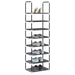 Skostativ 8-lags svart 44x28x145 cm ikke-vevd stoff