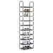 Skostativ 10-lags svart 44x28x180 cm ikke-vevd stoff