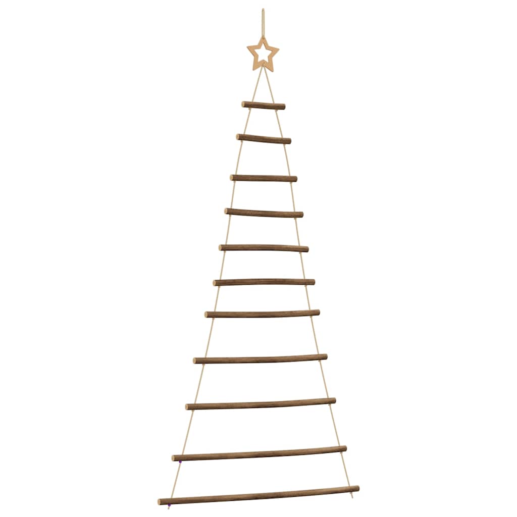 Hengende juletre med toppstjerne 74x150 cm naturlig gren