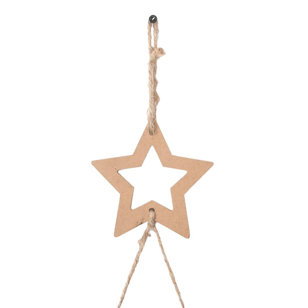 Hengende juletre med toppstjerne 86x180 cm naturlig gren