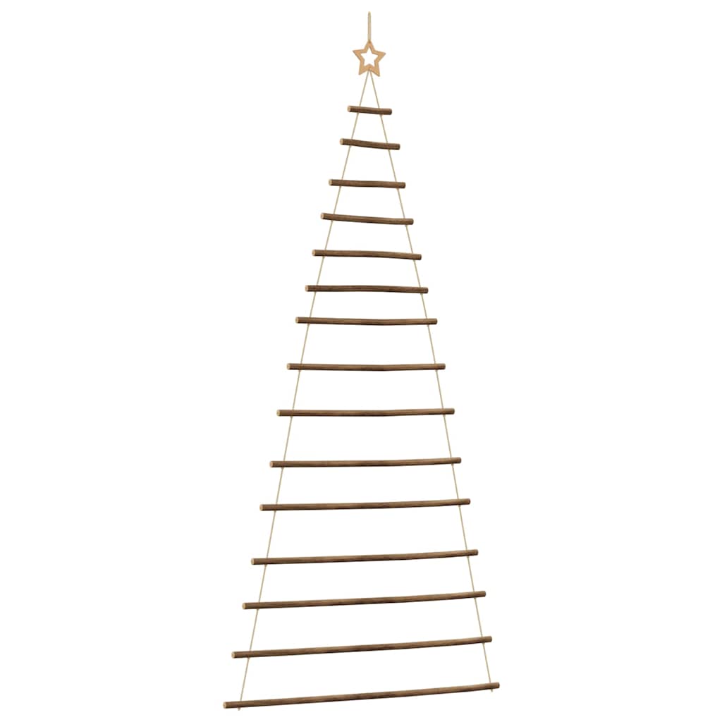 Hengende juletre med toppstjerne 100x210 cm naturlig gren