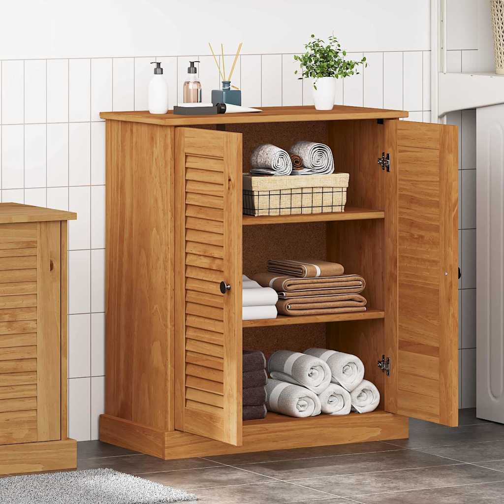 Baderomsskap med hylle VIGO Brun og Honningbrun 68 x 34 x 80 cm