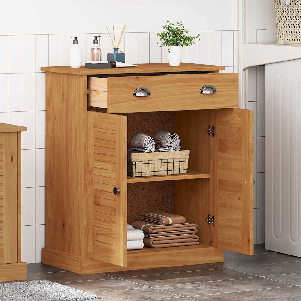 Baderomsskap med hylle VIGO Brun og Honningbrun 68 x 34 x 80 cm