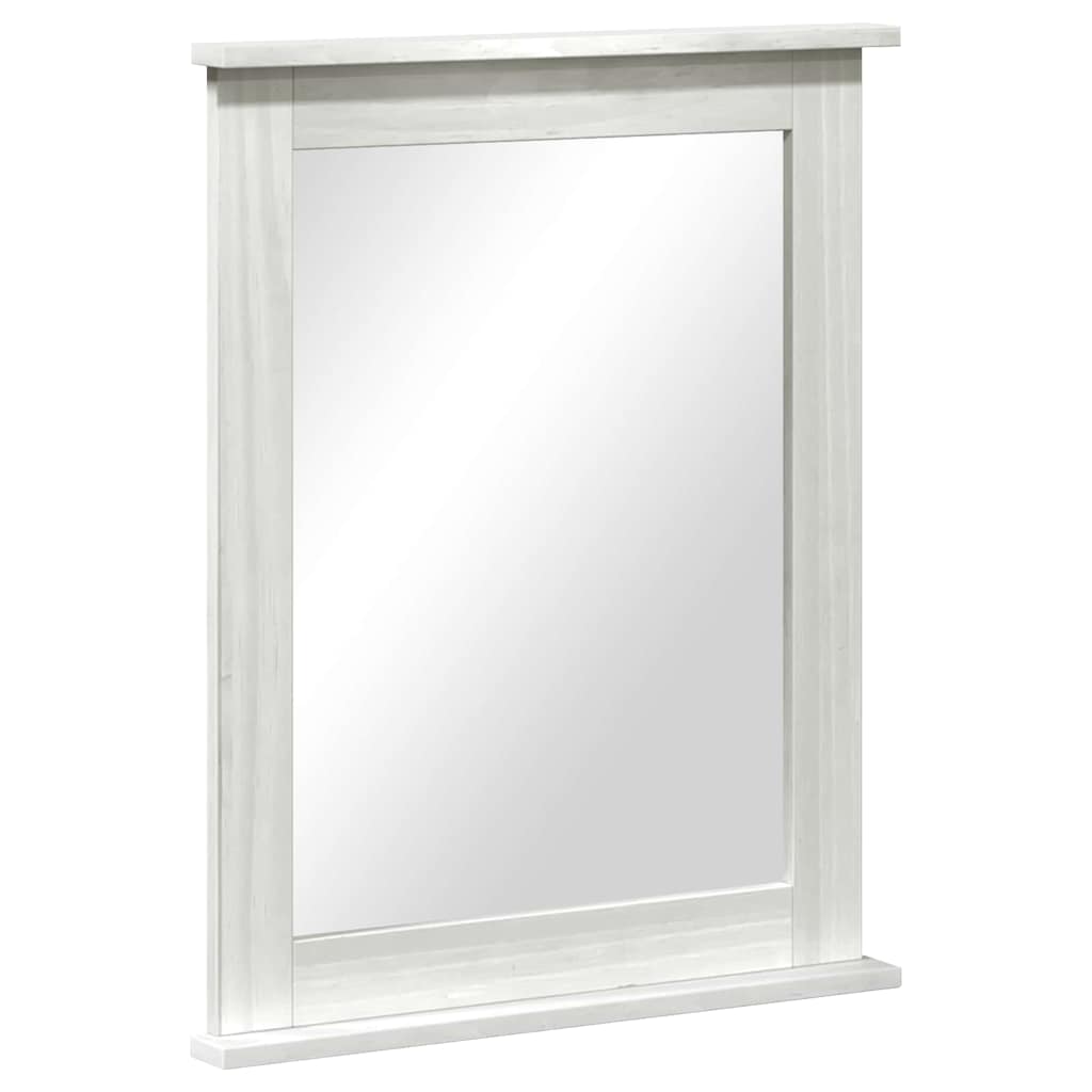 Speil Rektangulær VIGO Antikk hvit 55,5 x 5 x 70 cm Heltre furu