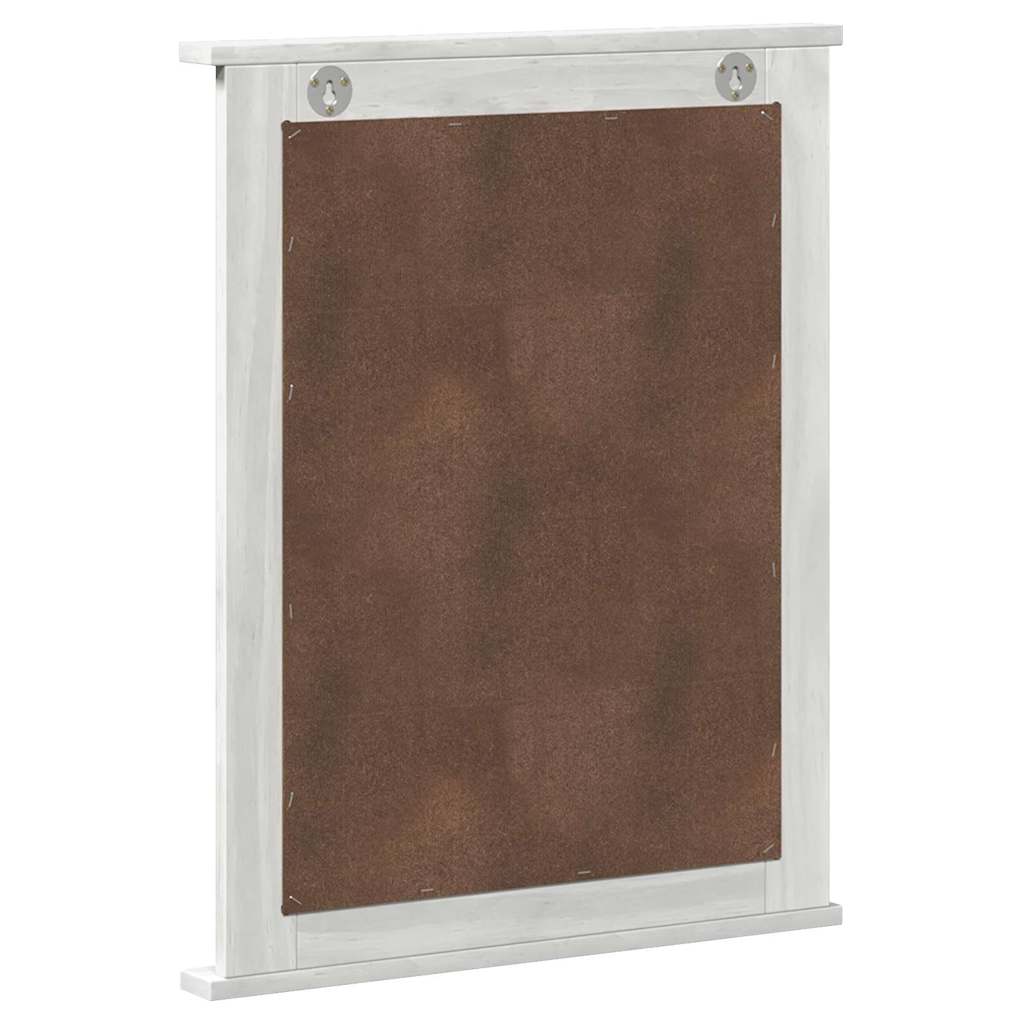 Speil Rektangulær VIGO Antikk hvit 55,5 x 5 x 70 cm Heltre furu