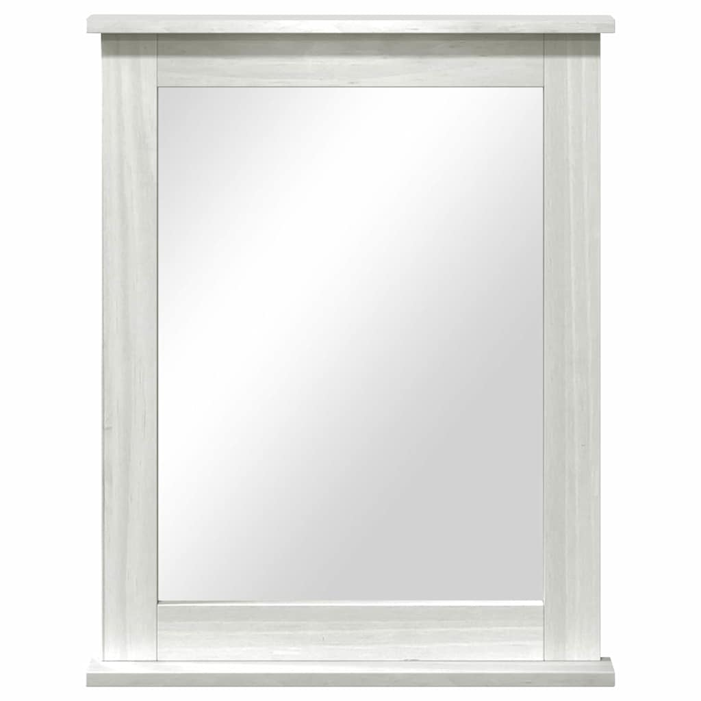 Speil Rektangulær VIGO Antikk hvit 55,5 x 5 x 70 cm Heltre furu