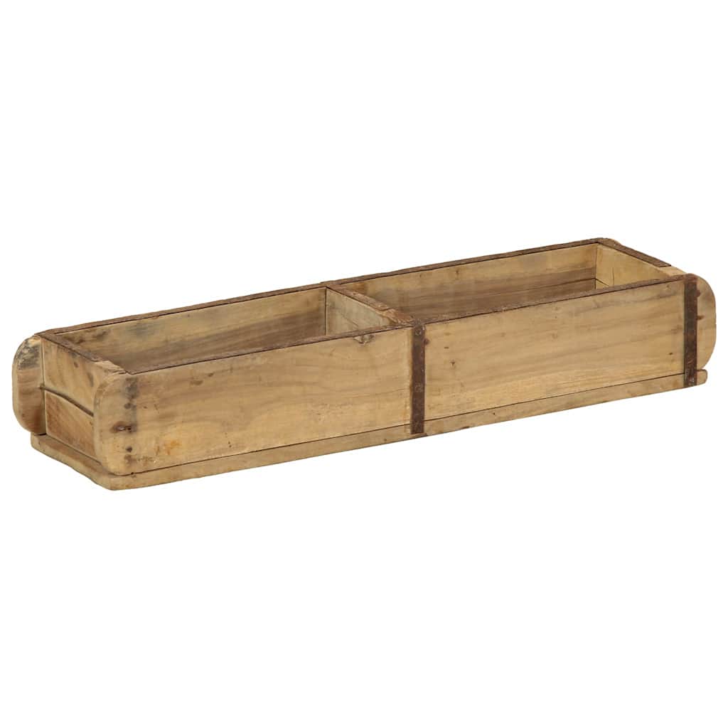 Brett med lagring 4 pcs Brun 57 x 15 x 9 cm Massiv Reclaim Tre