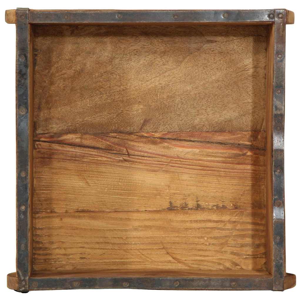 Brett med lagring 4 pcs Brun 29 x 31 x 10 cm Massiv Reclaim Tre