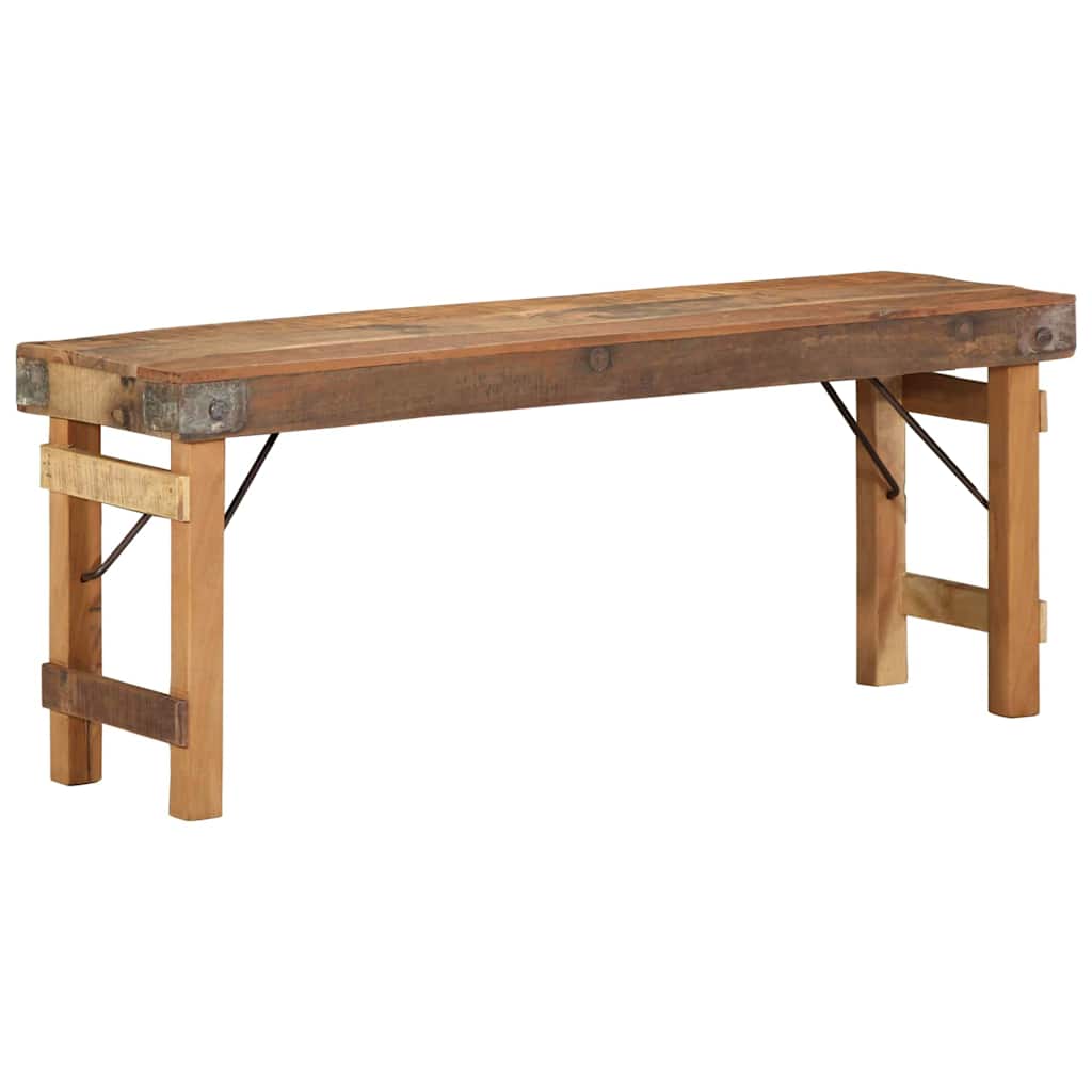benk Naturlig 110 x 35 x 46 cm Gjenbrukt Gammel Tre