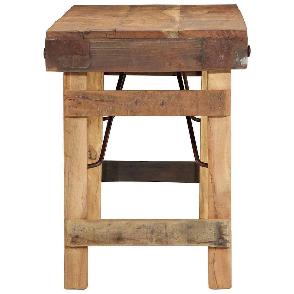 benk Naturlig 110 x 35 x 46 cm Gjenbrukt Gammel Tre