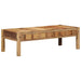 Kaffebord med skuff Brun 110 x 54 x 35 cm Massiv Reclaim Tre
