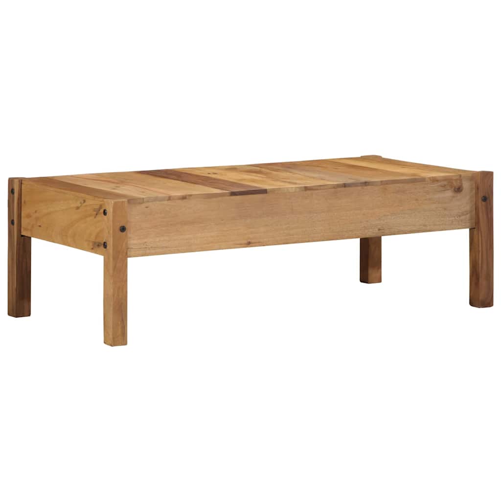 Kaffebord med skuff Brun 110 x 54 x 35 cm Massiv Reclaim Tre