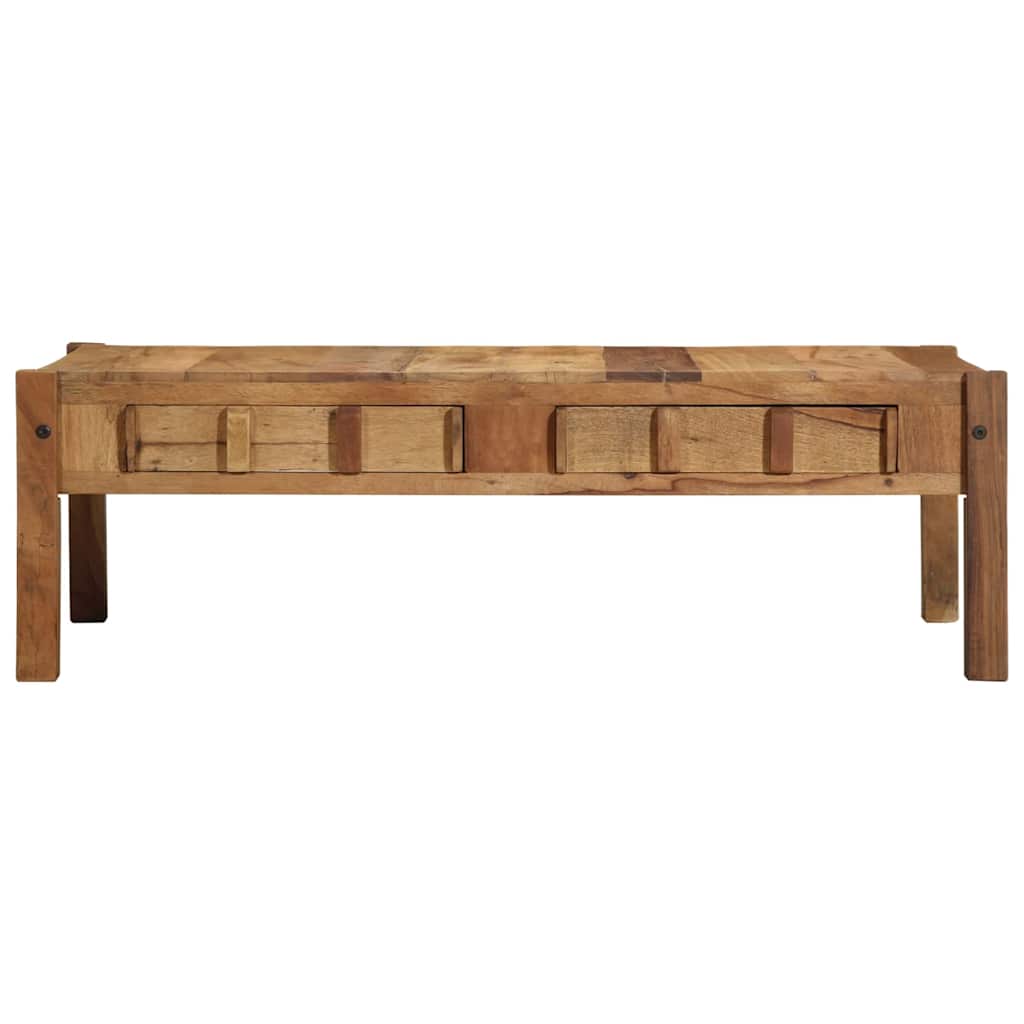 Kaffebord med skuff Brun 110 x 54 x 35 cm Massiv Reclaim Tre