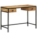 Skrivebord Brun 105 x 50 x 75 cm Solid mango tre og metall