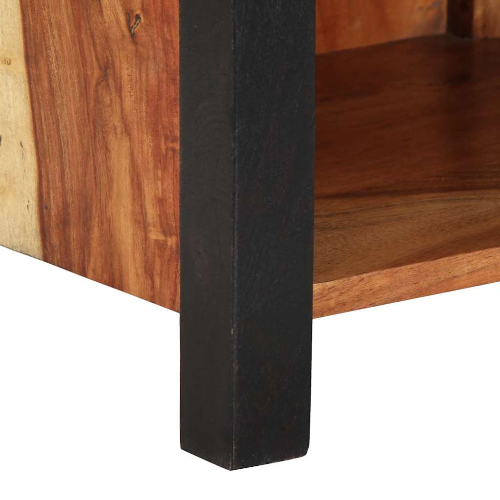 Nattbordskap med skuff Brun 40 x 35 x 50 cm heltre akasie