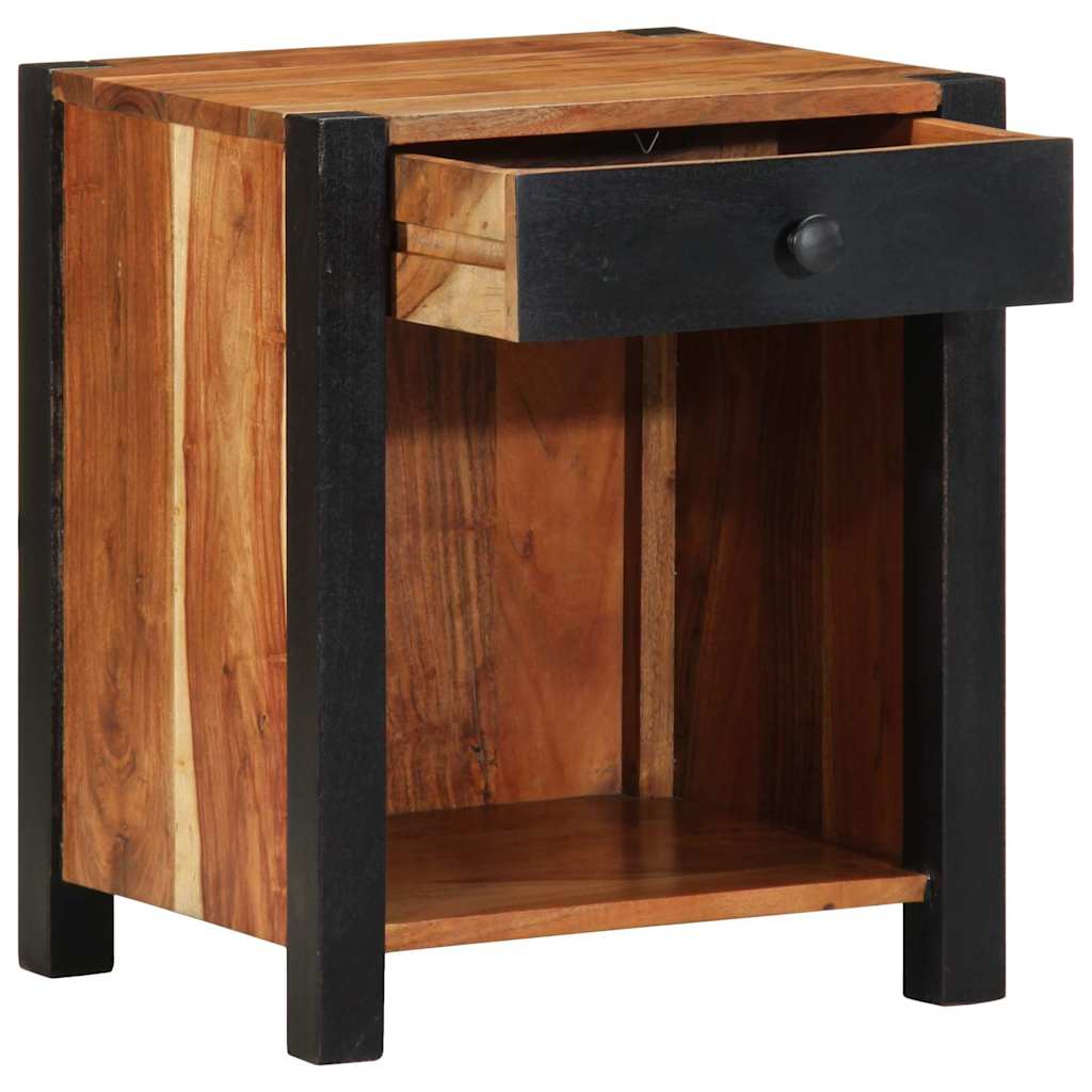 Nattbordskap Brun 40 x 35 x 50 cm Solid akasietre
