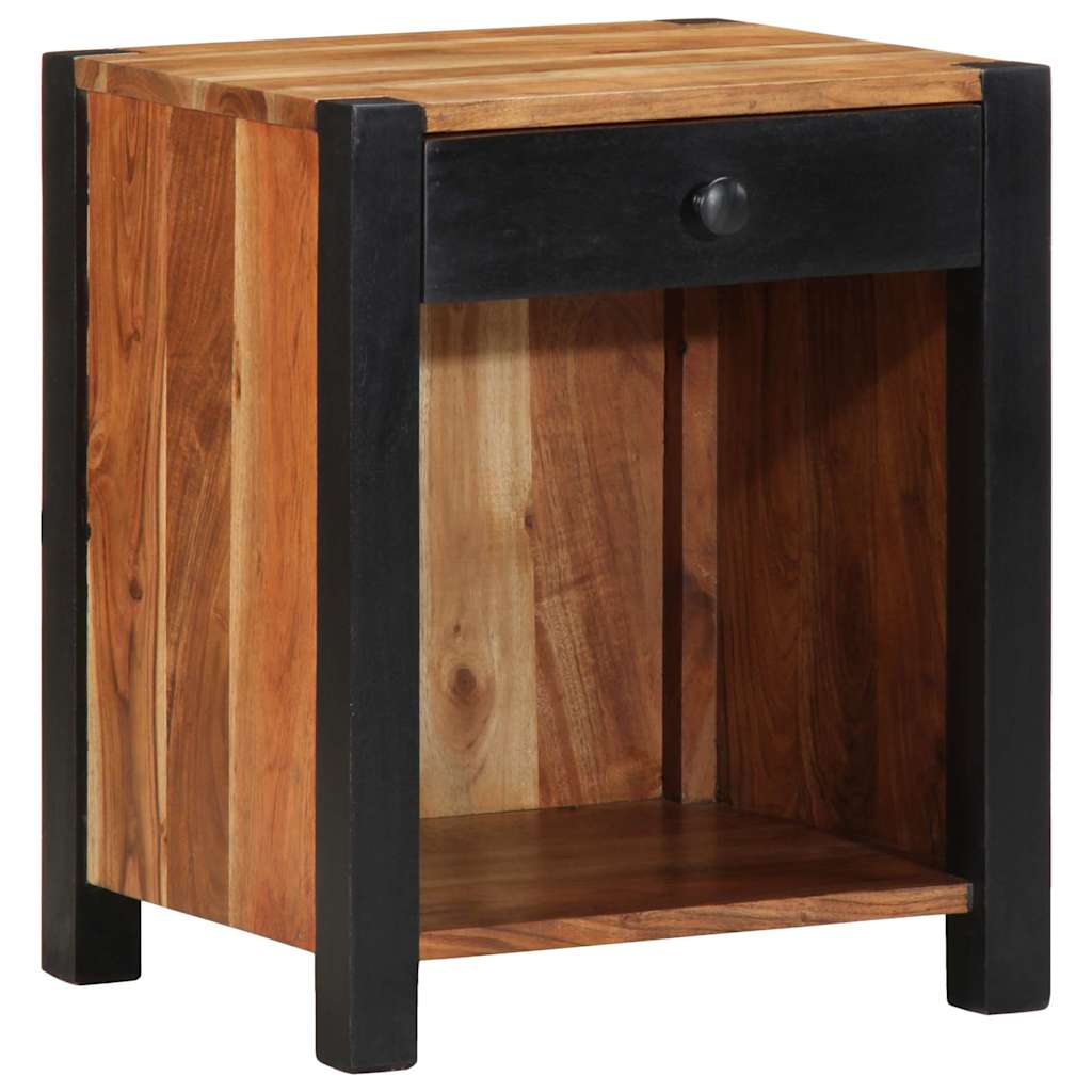 Nattbordskap Brun 40 x 35 x 50 cm Solid akasietre