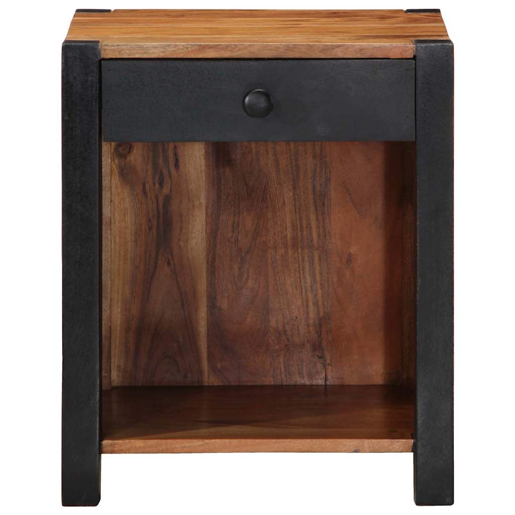 Nattbordskap 2 pcs Brun 40 x 35 x 50 cm Solid akasietre