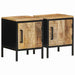 Nattbordskap 2 pcs Brun og svart 30 x 30 x 40 cm