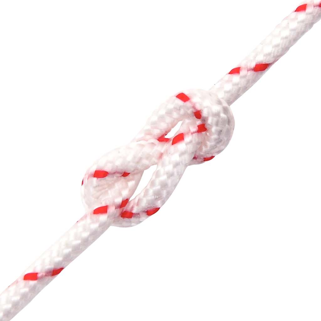 Startsnoren hvit og rød Ø4 mm 10 m nylon