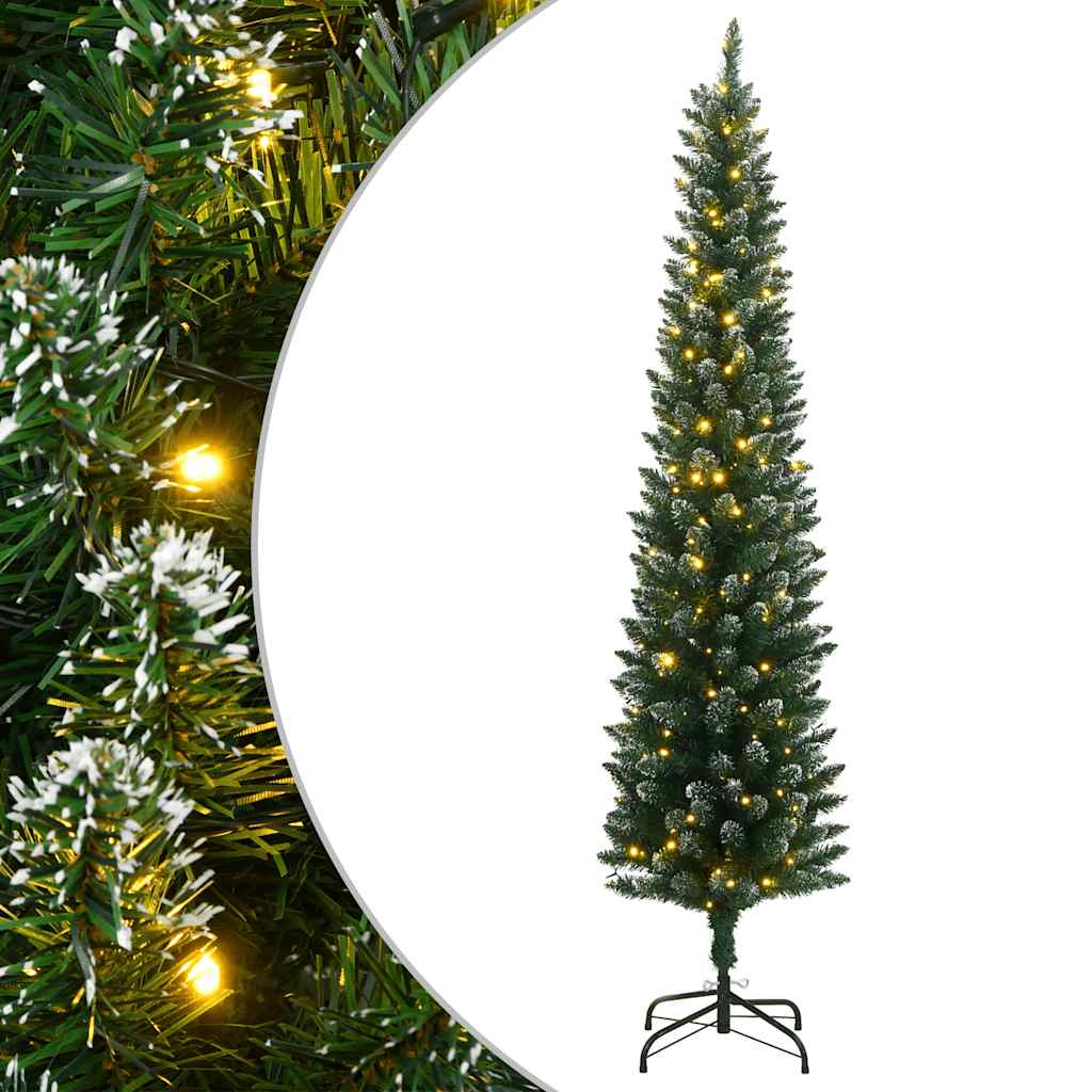 Kunstig slankt juletre 300 LED 210 cm