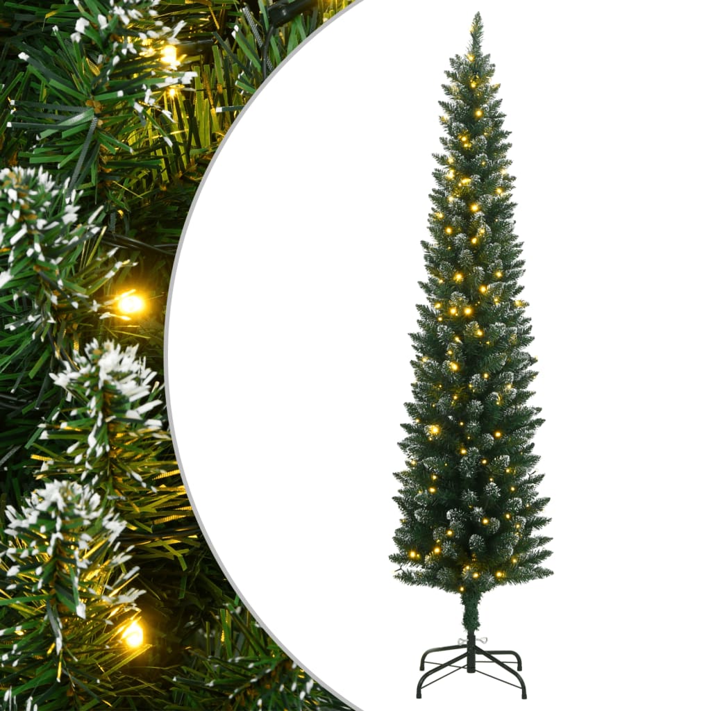 Kunstig slankt juletre 300 LED 240 cm