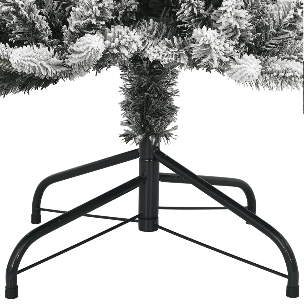 Kunstig juletre med 150 LED og flokket snø 120 cm