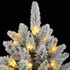 Kunstig juletre med 300 LED og flokket snø 180 cm