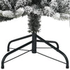 Kunstig juletre med 300 LED flokket snø slankt 210 cm