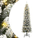 Kunstig juletre med 300 LED og flokket snø 180 cm