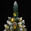 Kunstig slankt juletre med 150 LED 120 cm