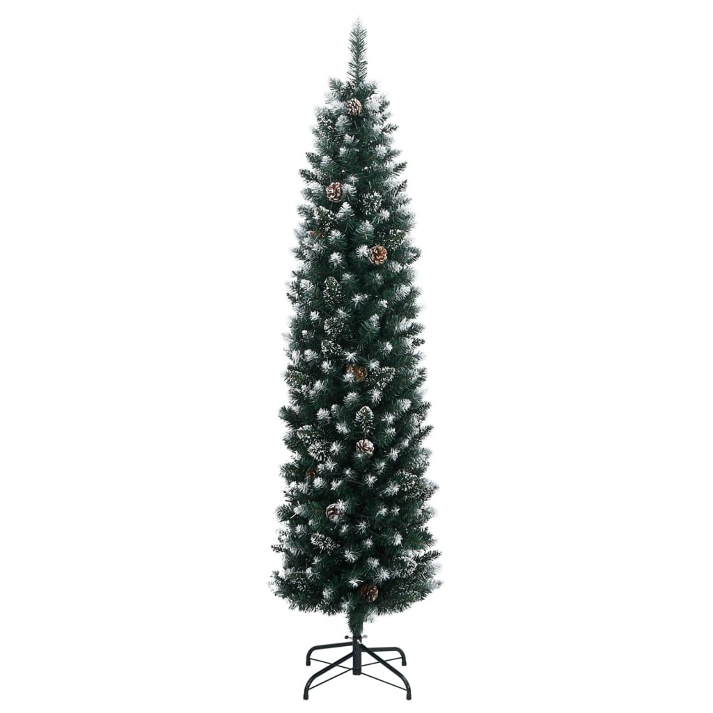 Kunstig slankt juletre 300 LED 180 cm